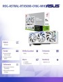 Asus Karta graficzna GeForce RTX 5080 ROG ASTRAL OC GDDR7 256bit 2HDMI/3DP biała