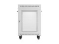 Lanberg Szafa instalacyjna rack stojąca 19 cali 15U 600x800 drzwi perforowane LCD (Flat pack) szara