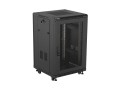 Lanberg Szafa instalacyjna rack stojąca 19 cali 18U 600x800 drzwi perforowane (Flat pack) czarna