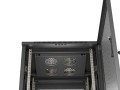 Lanberg Szafa instalacyjna rack stojąca 19 cali 18U 600x800 drzwi przeszklone (Flat pack) czarna