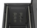 Lanberg Szafa instalacyjna rack stojąca 19 cali 27U 600x1000 drzwi perforowane (Flat pack) czarna