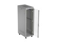 Lanberg Szafa instalacyjna rack stojąca 19 cali 42U 600x1000 drzwi przeszklone LCD (Flat pack) szara