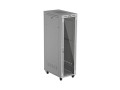 Lanberg Szafa instalacyjna rack stojąca 19 cali 42U 600x1000 drzwi przeszklone LCD (Flat pack) szara