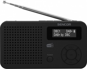 Sencor Radio cyfrowe DAB+,FM RDS, SRD 7210B Bluetooth 5.0 LCD Akumulator