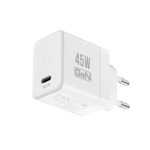 CRONG Ładowarka sieciowa Ultra Compact GaN USB-C 45W PD 3.0 z PPS biała
