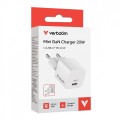 Verbatim Ładowarka Mini GaN 20W USB-C P.D 3.0