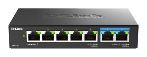 D-Link Przełącznik 7 portów 5x1GE 2x2.5GE DMS-107/E