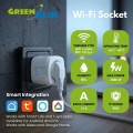 GreenBlue Zdalnie sterowane gniazdko Wi-fi Tuya GB735 W