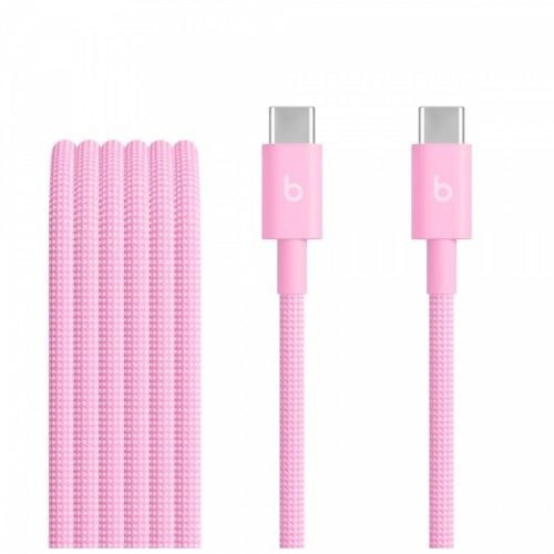 Apple Przewód pleciony Beats USB-C na USB-C (1,5 m) - turboróżowy