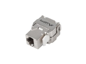 Lanberg Moduł keystone gniazdo beznarzędziowy RJ45 - LSA FTP kat.6 180 stopni do puszki montażowej
