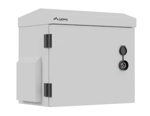 Lanberg Szafa rack wisząca 10" hermetyczna IP55 montaż na ścianie/słupie320x220x300 szara (złożona)