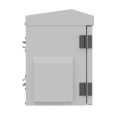 Lanberg Szafa rack wisząca 10" hermetyczna IP55 montaż na ścianie/słupie320x220x300 szara (złożona)