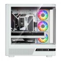 MODECOM Obudowa VOLCANO AQ100 MID ARGB szkło 4 wentylatory biała