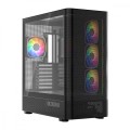 MODECOM Obudowa VOLCANO AQ300 MID RGB GLASS 4 wentylatory czarna