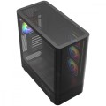 MODECOM Obudowa VOLCANO AQ300 MID RGB GLASS 4 wentylatory czarna