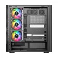 MODECOM Obudowa VOLCANO AQ300 MID RGB GLASS 4 wentylatory czarna