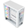 MODECOM Obudowa VOLCANO AQ300 MID RGB GLASS 4 wentylatory biała