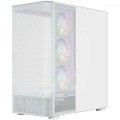 MODECOM Obudowa VOLCANO AQ300 MID RGB GLASS 4 wentylatory biała