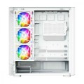 MODECOM Obudowa VOLCANO AQ300 MID RGB GLASS 4 wentylatory biała