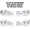 CRONG World Travel Adapter GaN 45W UK/EU/US/AU biały
