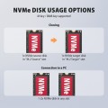 AXAGON ADSA-M2C22L Stacja dokująca USB-C 3.2 Gen2x2 - 2 x NVMe M.2 20Gbps