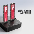 AXAGON ADSA-M2C22L Stacja dokująca USB-C 3.2 Gen2x2 - 2 x NVMe M.2 20Gbps