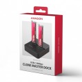 AXAGON ADSA-M2C22L Stacja dokująca USB-C 3.2 Gen2x2 - 2 x NVMe M.2 20Gbps