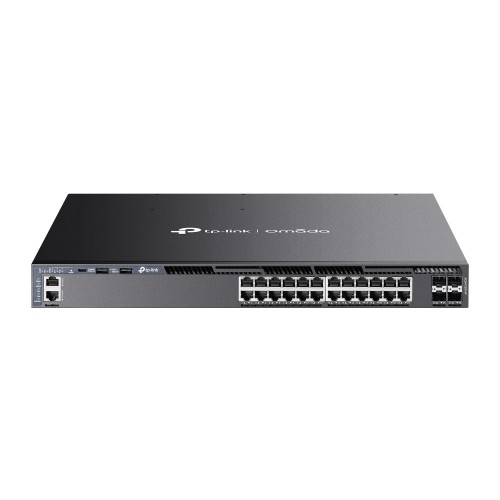 TP-LINK Przełącznik SG6428XHP switch zarządzalny 24 porty gigabitowe PoE+   4 sloty SFP+ 10G