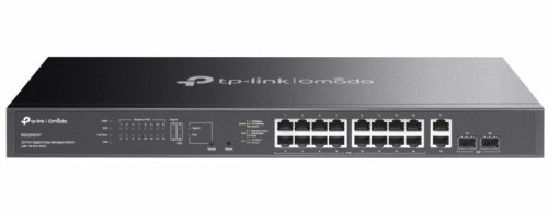 TP-LINK Przełącznik Omada 20-Port GB Easy Managed Switch with 16-Port PoE+ 16× Gigabit PoE+ Ports, 2x Gigabit Non-PoE Ports, 2× Gigabit SFP Ports ES22