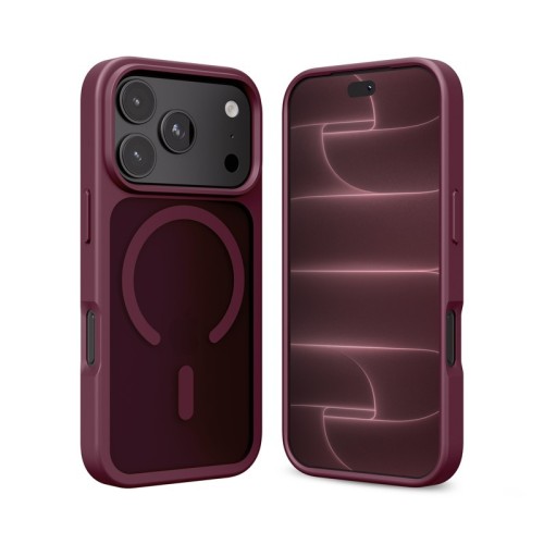 CRONG Etui Matte Magnetic MagSafe iPhone 18 Pro Max / 17 Pro Max burgundowe