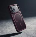 CRONG Etui Matte Magnetic MagSafe iPhone 18 Pro Max / 17 Pro Max burgundowe
