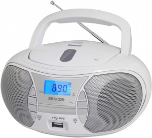 Sencor Radio z odtwarzaczem CD SPT 2700 Biale CD//BT/MP3/USB/Radio FM