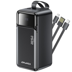 AWEI Powerbank 50000mAh 22,5W PA-107 PD 3xUSB