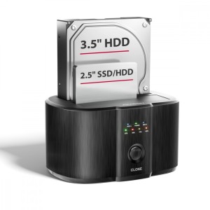 AXAGON ADSA-SC Stacja dokująca, USB 3.2 Gen 1 - 2x SATA 6G 2.5"/3.5" SSD/HDD CLONE DUAL