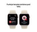 Apple Smartwatch Watch SE 3 GPS, koperta 40mm z aluminium w kolorze księżycowej poświaty, pasek sportowy w kolorze piaskowym - rozmiar M/L
