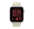 Apple Smartwatch Watch SE 3 GPS, koperta 44mm z aluminium w kolorze księżycowej poświaty, pasek sportowy w kolorze piaskowym - rozmiar S/M