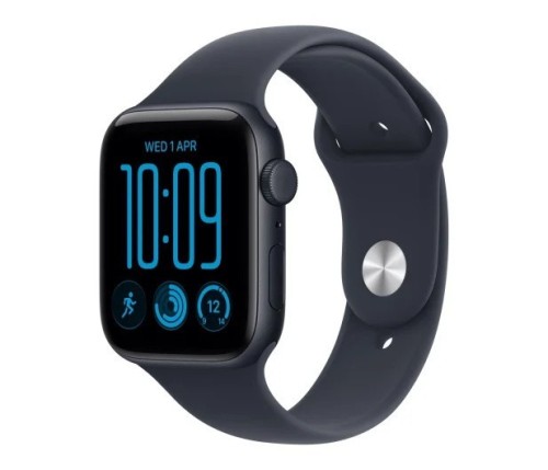 Apple Smartwatch Watch SE 3 GPS + Cellular, koperta 44mm z aluminium w kolorze północy, pasek sportowy w kolorze granatowym - rozmiar S/M
