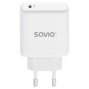 Savio Ładowarka sieciowa 20W Power Delivery 3.0, Biała LA-14