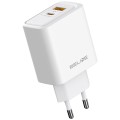 Beline Ładowarka sieciowa 45W USB-A/USB-C GaN PD biała
