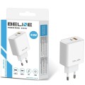 Beline Ładowarka sieciowa 45W USB-A/USB-C GaN PD biała