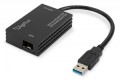 Digitus Karta sieciowa USB 3.0 typ A na Gigabit SFP, adapter światłowodowy 1000 Mb/s, moduł SFP sprzedawany osobno