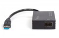 Digitus Karta sieciowa USB 3.0 typ A na Gigabit SFP, adapter światłowodowy 1000 Mb/s, moduł SFP sprzedawany osobno