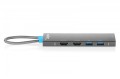 Digitus Stacja dokująca USB-C 9-portowa, 2x HDMI 4K/60Hz, 4x USB-A + 1x USB-C 3.2 Gen1, RJ45 Gigabit, Power Delivery 100W, MST/SST, kabel 18cm