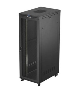 Lanberg Szafa instalacyjna rack stojąca 19 cali 47U 800x1200 czarna drzwi    perforowane LCD (flat pack) V2