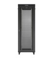 Lanberg Szafa instalacyjna rack stojąca 19 cali 47U 800x1200 czarna drzwi    perforowane LCD (flat pack) V2