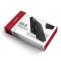 AXAGON HMC-DL-KVM Stacja dokująca USB-C 12w1 + KVM 2 PC, DisplayLink, 10Gbps, 3x USB-A, 2x USB-C, 2x HDMI 4K/60Hz, DP, LAN 1Gbps, SD/microSD, audio, P