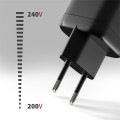 AXAGON ACU-PQ100 Ładowarka sieciowa GaN 100W, 2x port (USB-C + USB-A), PD3.0/PPS/QC4+, mini, czarna