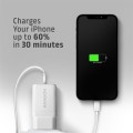 AXAGON ACU-PQ33W Ładowarka sieciowa GaN 33W, 2x port (USB-C + USB-A), PD3.0/PPS/QC4+, biała