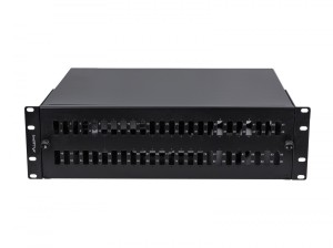 Lanberg Przełącznica światłowodowa 48XSC Duplex / 48XLC Quad Rack 19 cali 3U czarna + akcesoria