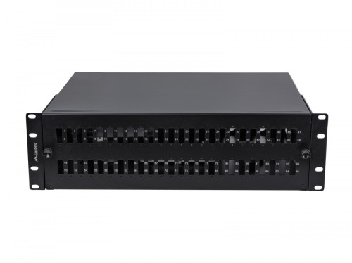 Lanberg Przełącznica światłowodowa 48XSC Duplex / 48XLC Quad Rack 19 cali 3U czarna + akcesoria